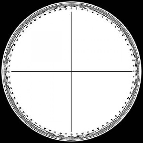 Visual Precision Glass Protractor Charts